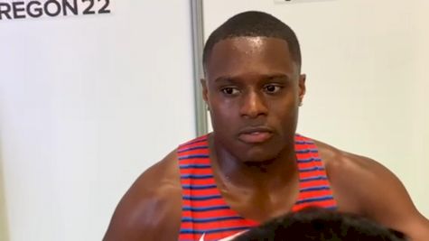 Christian Coleman Is Happy For U.S Sweep