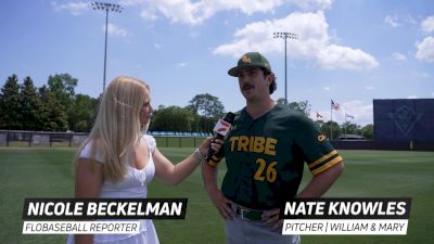 CAA Pitcher Of The Year, Nate Knowles, Chats After William And Mary's Win