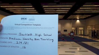 Bartlett High School [Medium Varsity Non Tumbling] 2021 UCA & UDA March Virtual Challenge