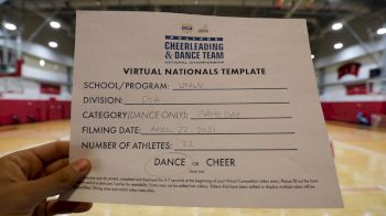 University of Nevada- Las Vegas [Virtual Division IA Game Day - Dance Finals] 2021 UCA & UDA College Cheerleading & Dance Team National Championship