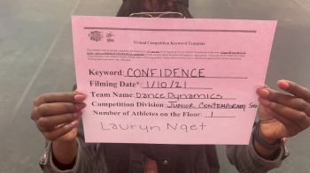 Dance Dynamics - Lauryn Nget [Junior Solo - Contemporary/Lyrical] 2021 NDA All-Star National Championship