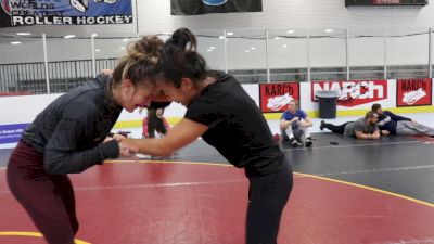 Sarah Hildebrandt Sparring With Clarissa Chun