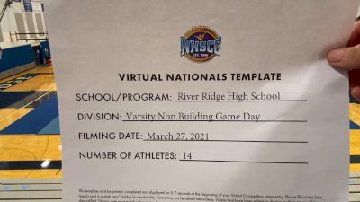 River Ridge High School [Virtual Varsity Non Building Game Day Semi Finals] 2021 UCA National High School Cheerleading Championship
