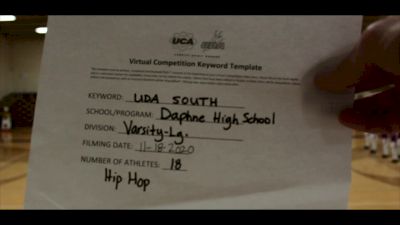 Daphne High School [Varsity - Hip Hop] 2020 UDA South Virtual Dance Challenge