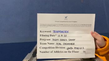 Team Illinois Cheer - Teal Shimmer [Level 2.2 L2.2 Youth - PREP] Varsity All Star Virtual Competition Series: Event VII