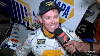 Brad Sweet Reacts After Winning Kubota High Limit Lakeside Finale