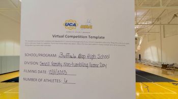 Buffalo Gap High School [Small Varsity Non Tumbling Game Day] 2023 UCA & UDA December Virtual Challenge