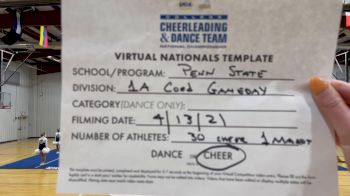 Pennsylvania State-University Park [Virtual Division IA Game Day - Cheer Semi Finals] 2021 UCA & UDA College Cheerleading & Dance Team National Championship