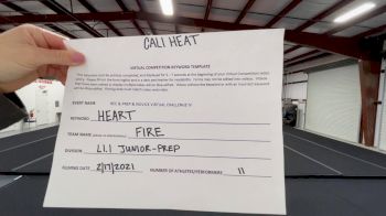 Cali Heat - Fire [L1.1 Junior - PREP] 2021 Varsity Rec, Prep & Novice Virtual Challenge IV