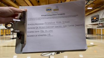 Arapahoe High School [Game Day - Medium Non Tumbling] 2021 UCA February Virtual Challenge
