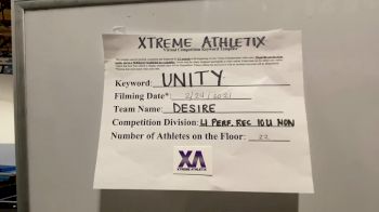 Xtreme Athletix - DESIRE [L1 Performance Recreation - 10 and Younger (NON)] 2021 Varsity Rec, Prep & Novice Virtual Challenge IV