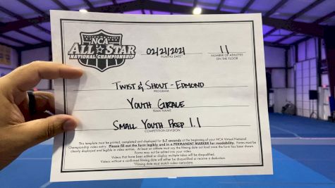 Twist & Shout - Edmond - Prime Youth Grace [L1.1 Youth - PREP] 2021 NCA All-Star Virtual National Championship