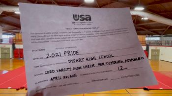 Dysart High School [Coed Varsity Show Cheer Non Tumbling Advanced Finals] 2021 USA Spirit & Dance Virtual National Championships