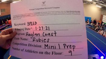 Raglan Coast Cheer - Rubies [L1 Mini - Novice] 2021 Varsity All Star Winter Virtual Competition Series: Event I