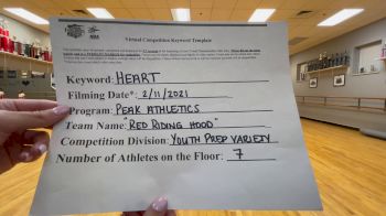 Peak Athletics [Youth - Prep - Variety] 2021 NCA & NDA Virtual February Championship