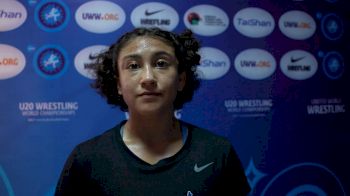 Audrey Jimenez After Her 50 Kg Semifinal Bout At The U20 World Championships