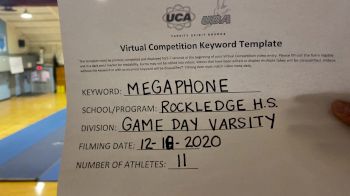 Rockledge High School [Game Day Small Varsity] 2020 UCA Virtual Regional