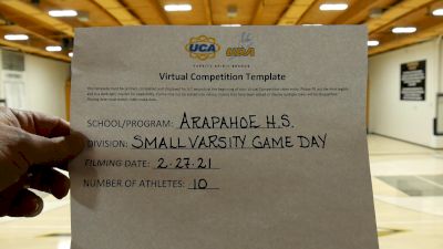 Arapahoe High School [Varsity - Game Day] 2021 UDA West Spring Virtual Dance Challenge
