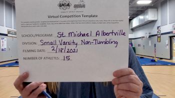St Michael Albertville High School [Small Varsity Non Tumbling] 2021 UCA February Virtual Challenge