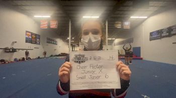 Cheer Factor - JUNIOR X [L6 Junior - Small] 2021 NCA All-Star Virtual National Championship