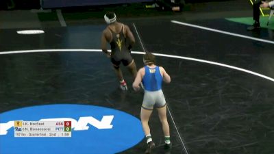 197 Quarterfinal, Kordell Norfleet, Arizona State vs Nino Bonaccorsi, Pitt