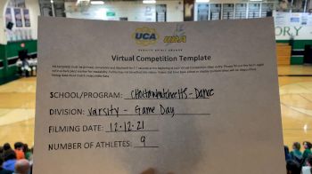 Choctawhatchee High School [Varsity - Game Day] 2021 UCA December Virtual Regional