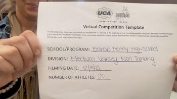 Bishop Kenny High School [Medium Varsity - Non Tumble] 2021 UCA December Virtual Regional