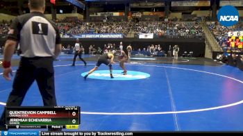 133 lbs Prelim Round 1 - Jeremiah Echevarria, Gannon vs Quentrevion Campbell, Chadron State