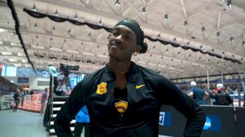 Johnny Brackins Is Thankful After Placing 2nd In 60mH at the NCAA Indoor Track & Field Champs