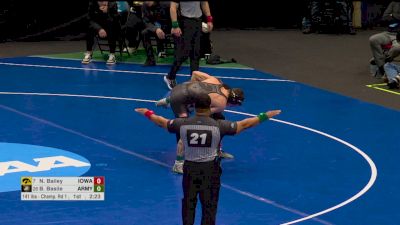 141 lb R32, Nasir Bailey, Iowa vs Braden Basile, Army