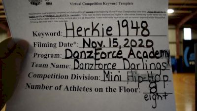 DanzForce Academy [Mini Hip Hop] 2020 NDA November Virtual Championship