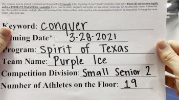 Spirit of Texas - Purple Ice [L2 Senior] 2021 Varsity All Star Winter Virtual Competition Series: Event V