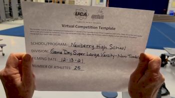 Newberg High School [Game Day Super Large Varsity - Non-Tumble] 2021 UCA December Virtual Regional