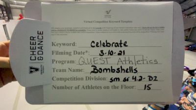 Quest Athletics - Bombshells [L4.2 Senior - D2 - Small] 2021 Spirit Festival Virtual Nationals