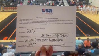 Jerome High School [Varsity Show Cheer Intermediate] 2023 USA Virtual Spirit Regional II