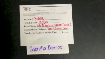 Hialeah Gardens Middle School Gabriella B. [Junior - Solo] 2020 NDA December Virtual Championship