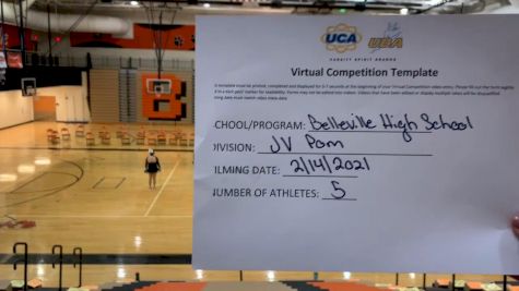 Belleville High School [Junior Varsity - Pom] 2021 UDA Spirit of the Midwest Virtual Challenge