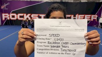 Rockstar Cheer - Chambersburg - The Wonder Years [L1 Tiny - Novice - Restrictions] 2021 Varsity All Star Winter Virtual Competition Series: Event I