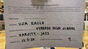 Verrado High School [Varsity - Jazz] 2020 USA Arizona & Utah Virtual Regional
