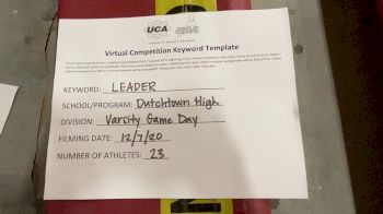 Dutchtown High School [Game Day Large Varsity] 2020 UCA Louisiana Virtual Regional