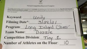 Long Island Cheer - Dazzle [L1 Tiny] 2021 Mid Atlantic Virtual Championship