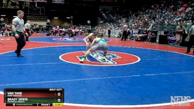 3A-175 1st Place Match - Brady Simms (Franklin County) vs Van Tane (Mary Persons)