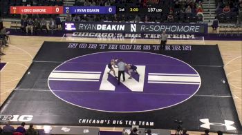 157 lbs, Ryan Deakin (Northwestern) vs Eric Barone (Illinois)