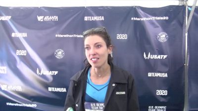 Emma Bates after Atlanta Olympic Marathon Trials