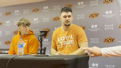 Troy Spratley, Konner Doucet Reflect On Oklahoma State Wrestling's Win Over UNI