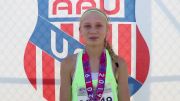 Kailey Littlefield wins 13yo 1500m in 4:45!