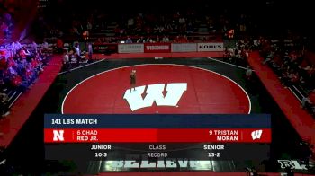 141lbs Match: Tristan Moran, Wisconsin vs Chad Red, Nebraska