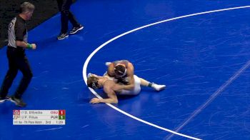 141 lb 7th Place, Parker Filius, Purdue vs Dylan D'Emilio, Ohio State