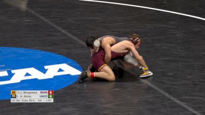 141 lb R12, Jakob Bergeland, Minnesota vs Andrew Alirez, Northern Colorado