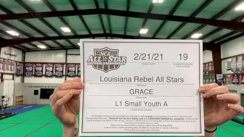 Louisiana Rebel All Stars - Grace [L1 Youth - Small - A] 2021 NCA All-Star Virtual National Championship